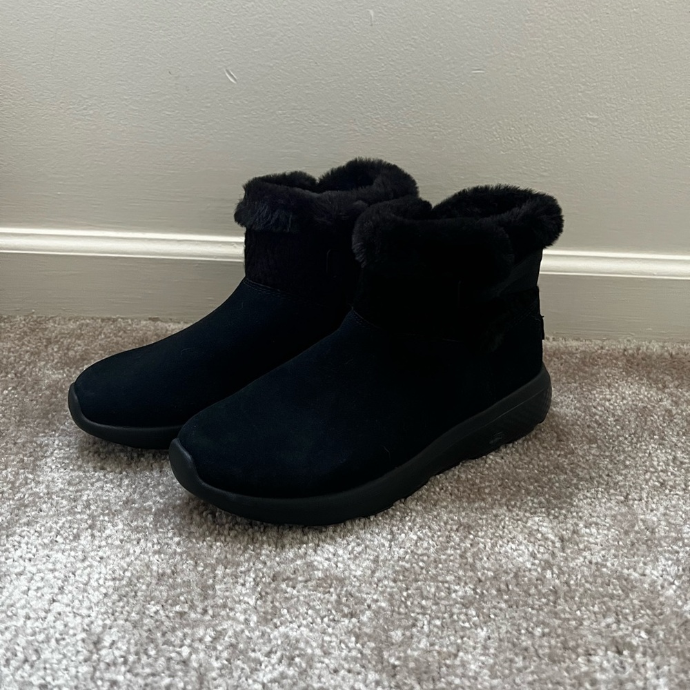 Skechers Black Winter Fur Boots